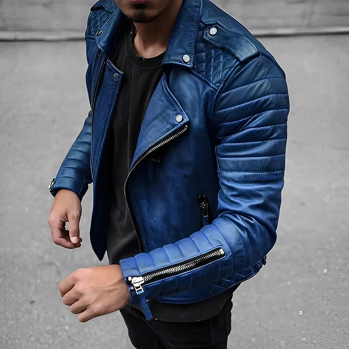 Easton - Retro-Lederjacke für Männer im eleganten Look
