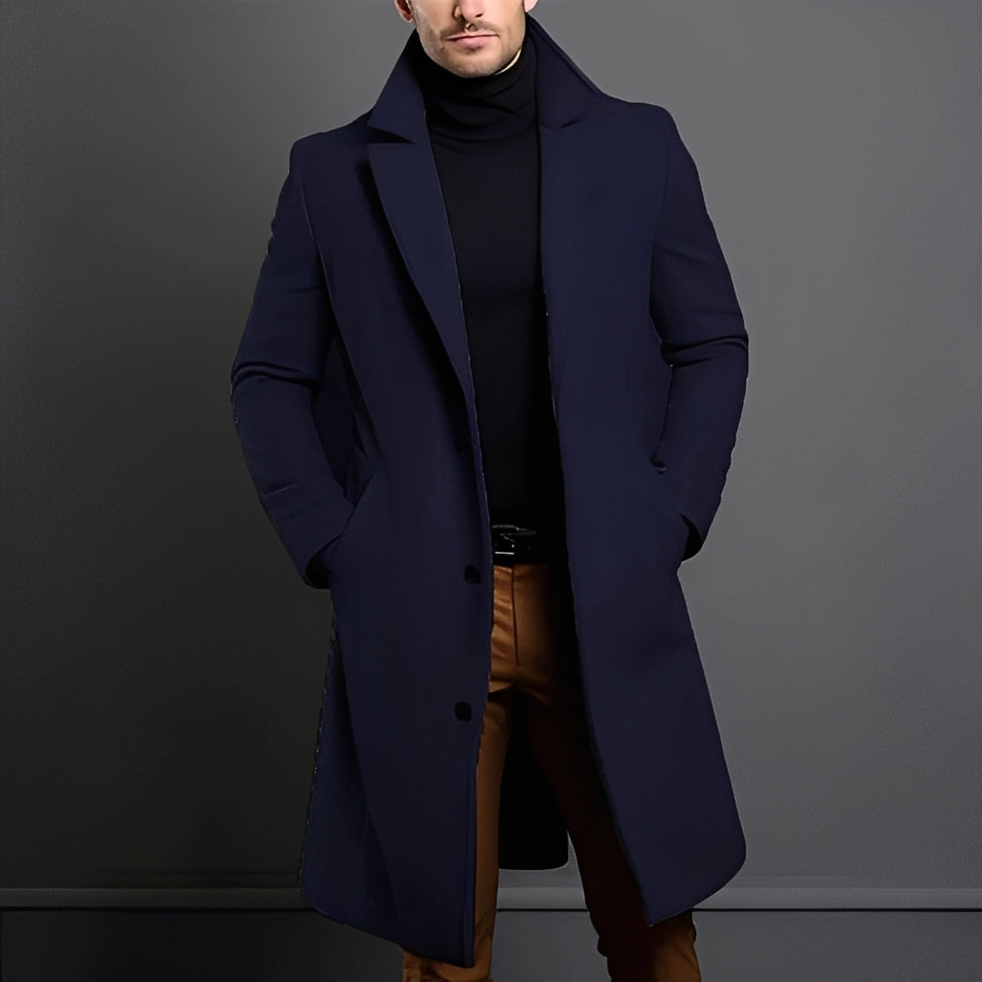 Tucker - Stilvoller Woll-Trenchcoat für Herren