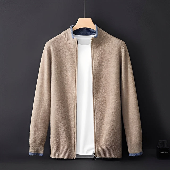 Eugene - Moderne Herrenjacke aus Kaschmir mit Reißverschluss