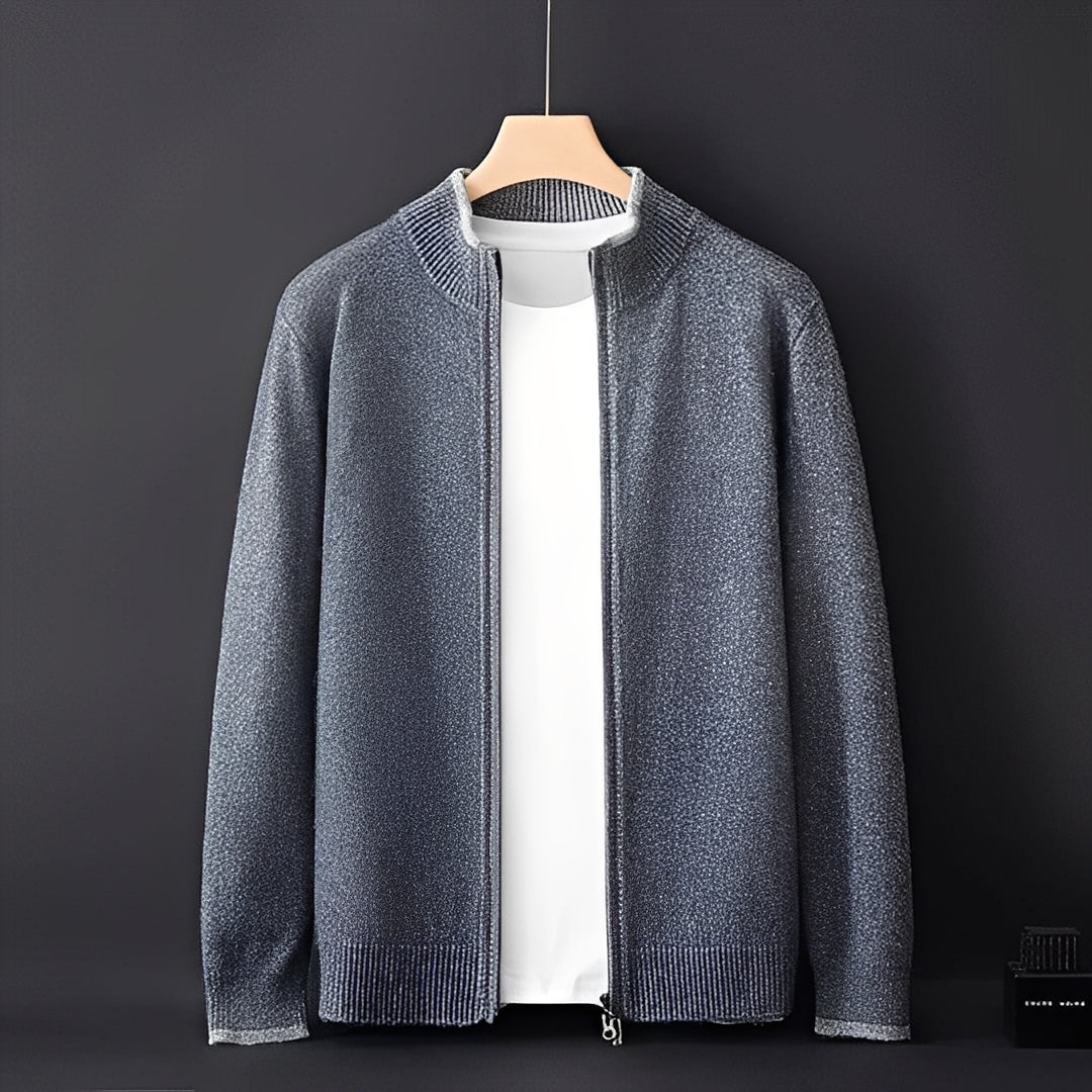 Eugene - Moderne Herrenjacke aus Kaschmir mit Reißverschluss