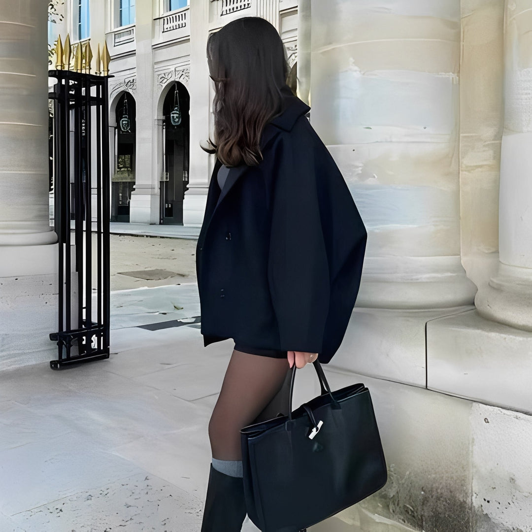 Rosalee - Modischer kurzer Wollmantel für Damen