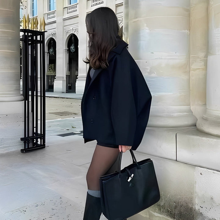 Rosalee - Modischer kurzer Wollmantel für Damen