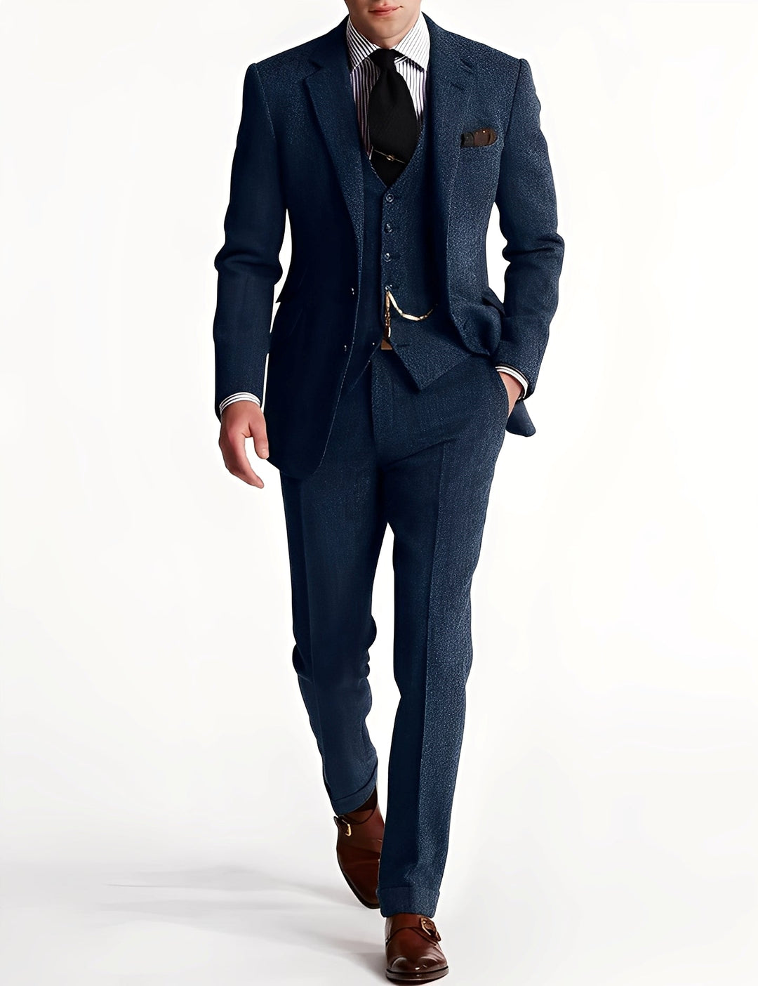 Desmond - Stilvoller dreiteiliger Tweed-Anzug für Herren