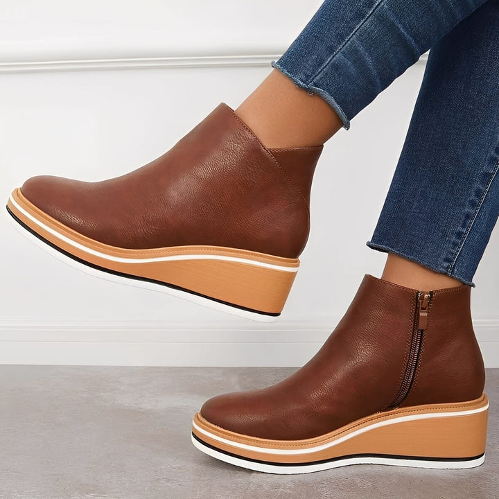 Sorrel - Komfortable Lederstiefel mit Zipper für Damen