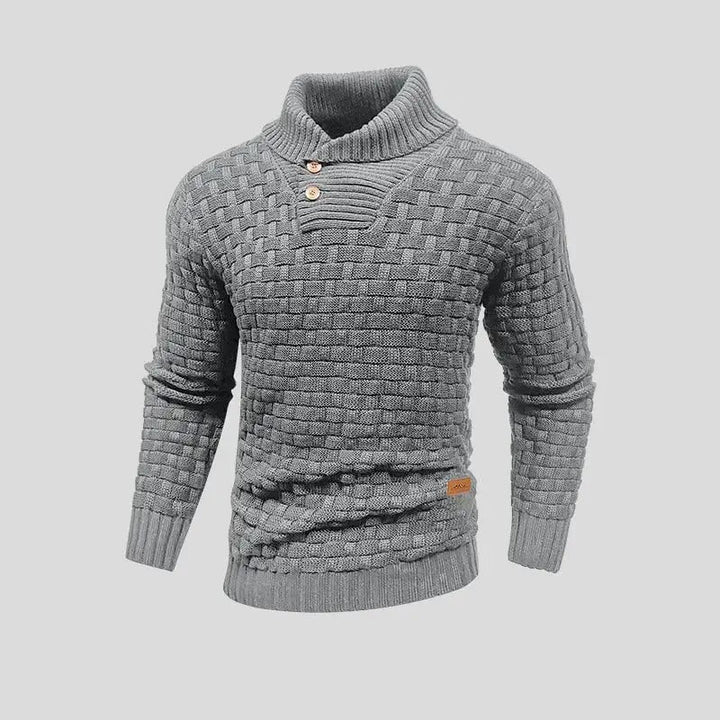 Eldon - Schicker Herrenpullover mit Knöpfen
