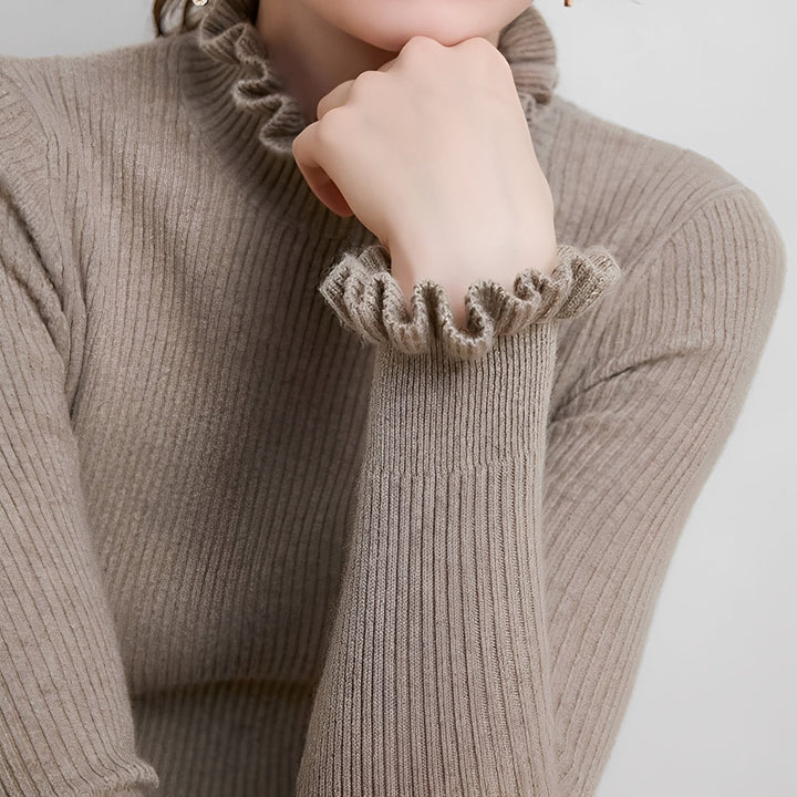 Keitha - Figurbetonter Damenpullover aus Kaschmir