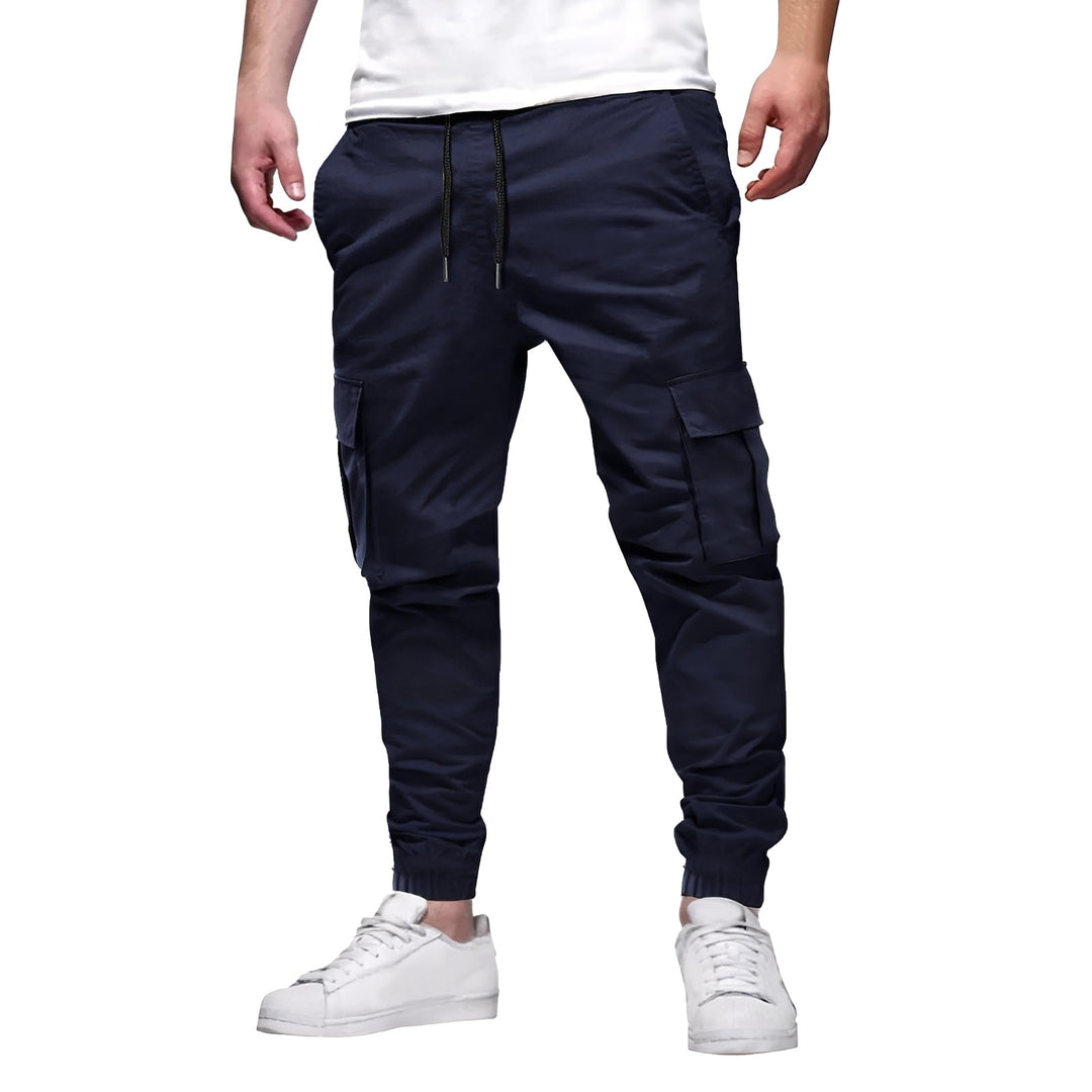 Tevin - Komfortable, eng geschnittene Stretch-Cargohose für Männer