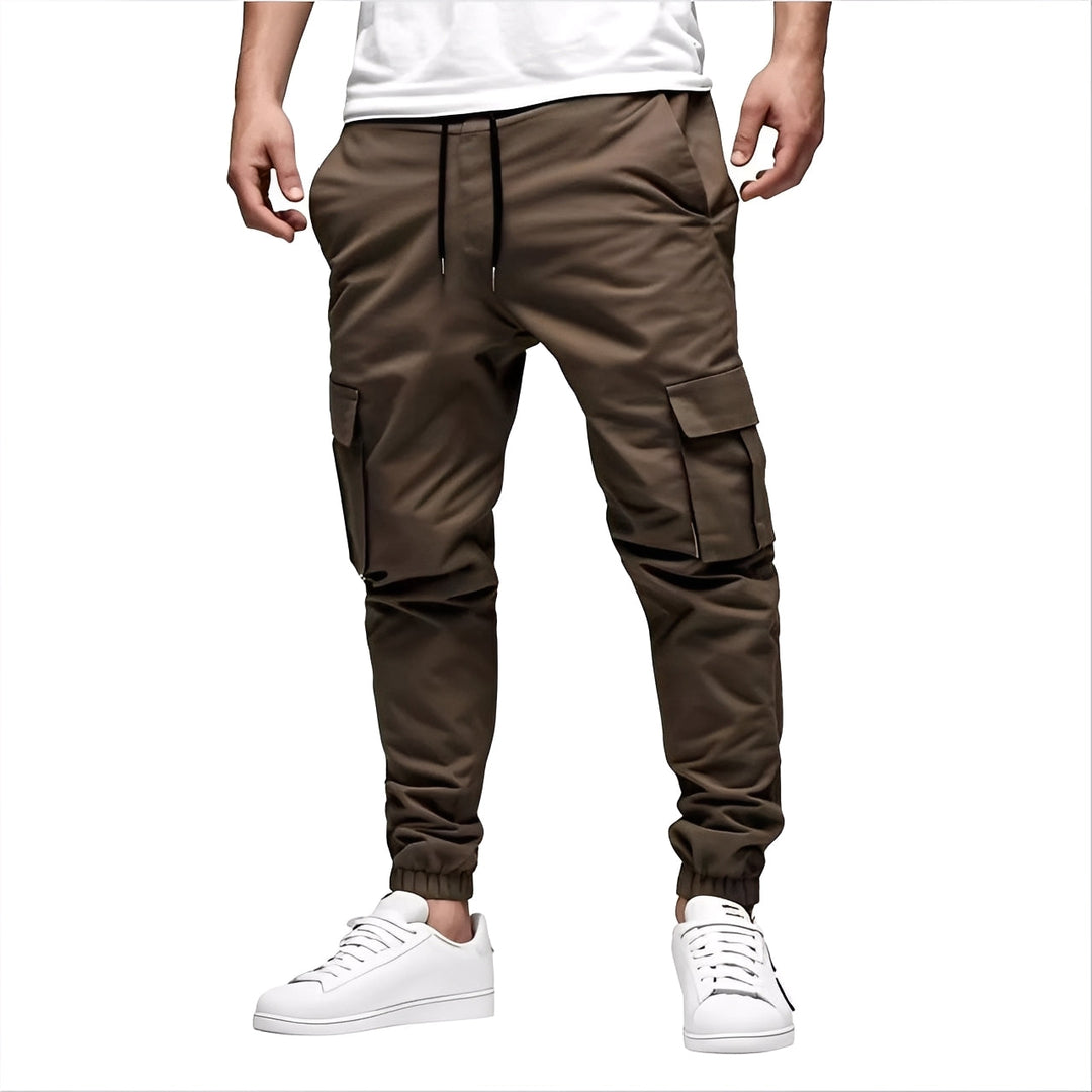 Tevin - Komfortable, eng geschnittene Stretch-Cargohose für Männer