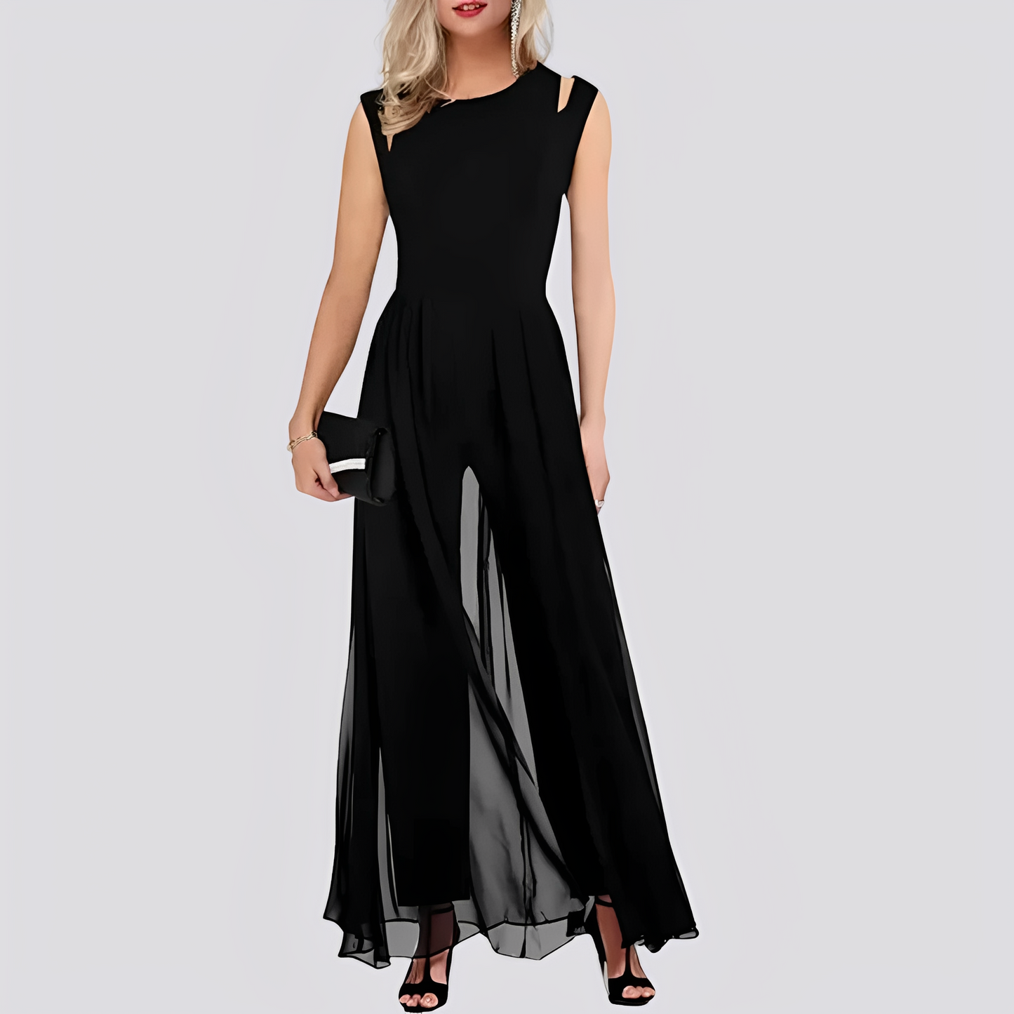 Cassie - Eleganter ärmelloser Damen-Jumpsuit