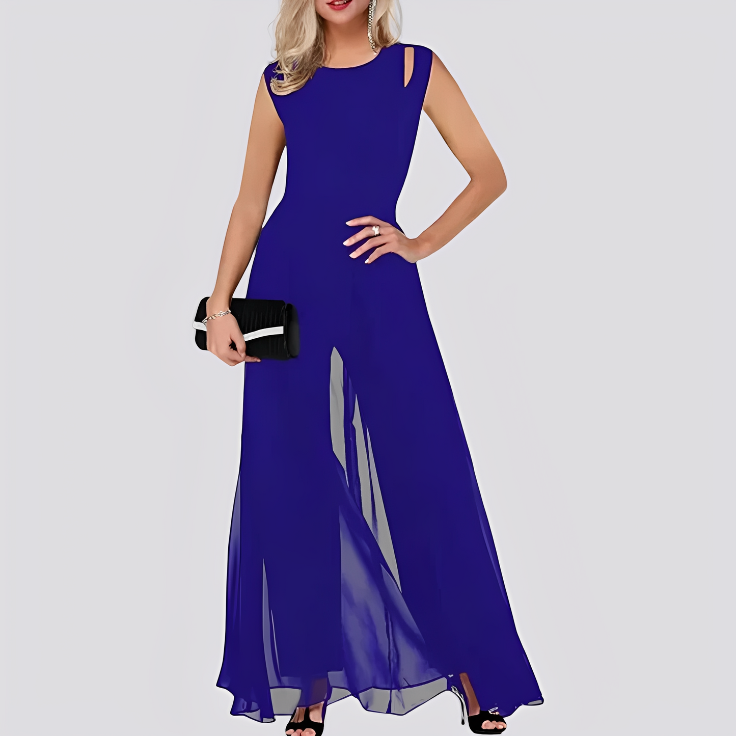 Cassie - Eleganter ärmelloser Damen-Jumpsuit