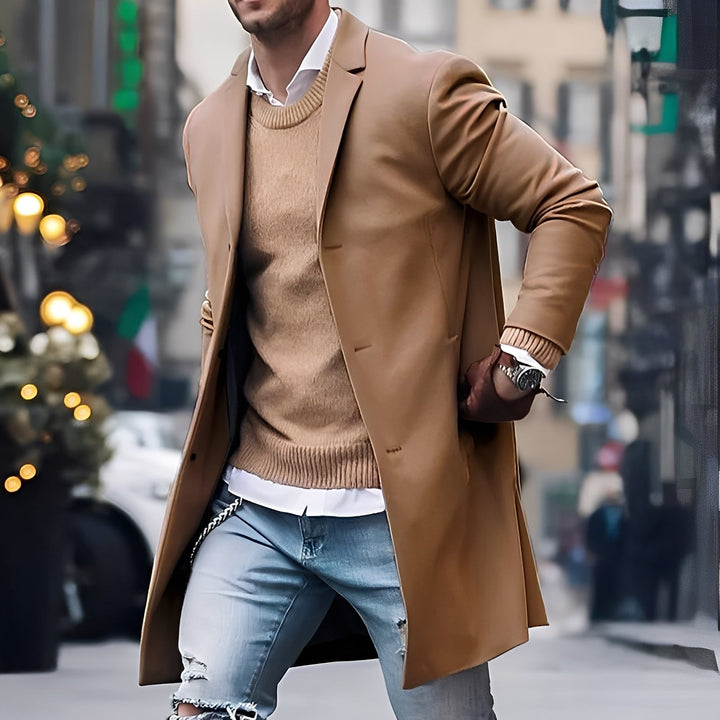 Landen - Stilvoller Herren-Trenchcoat mit Kragen