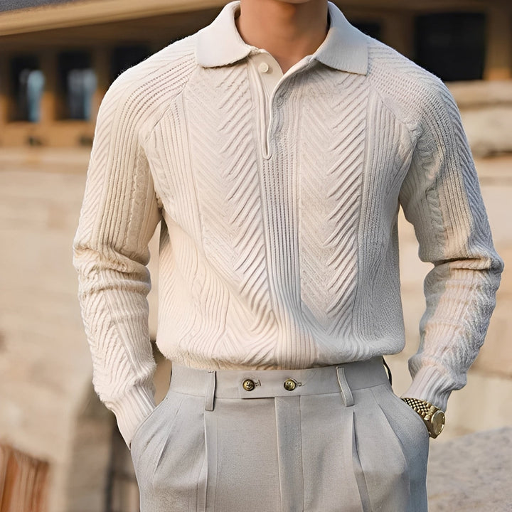 Darius – Gestrickter Pulli mit langen Ärmeln