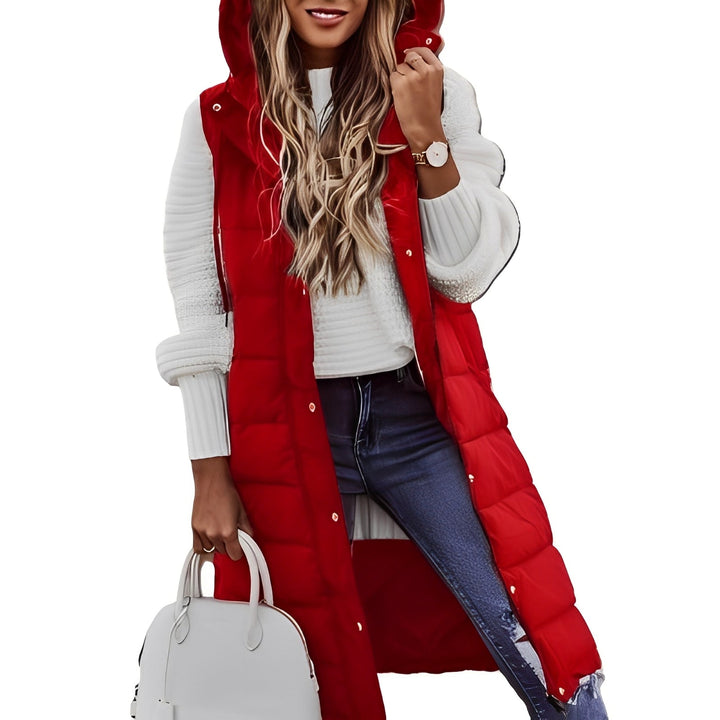 Brenna - Elegante lange Damen-Daunenjacke
