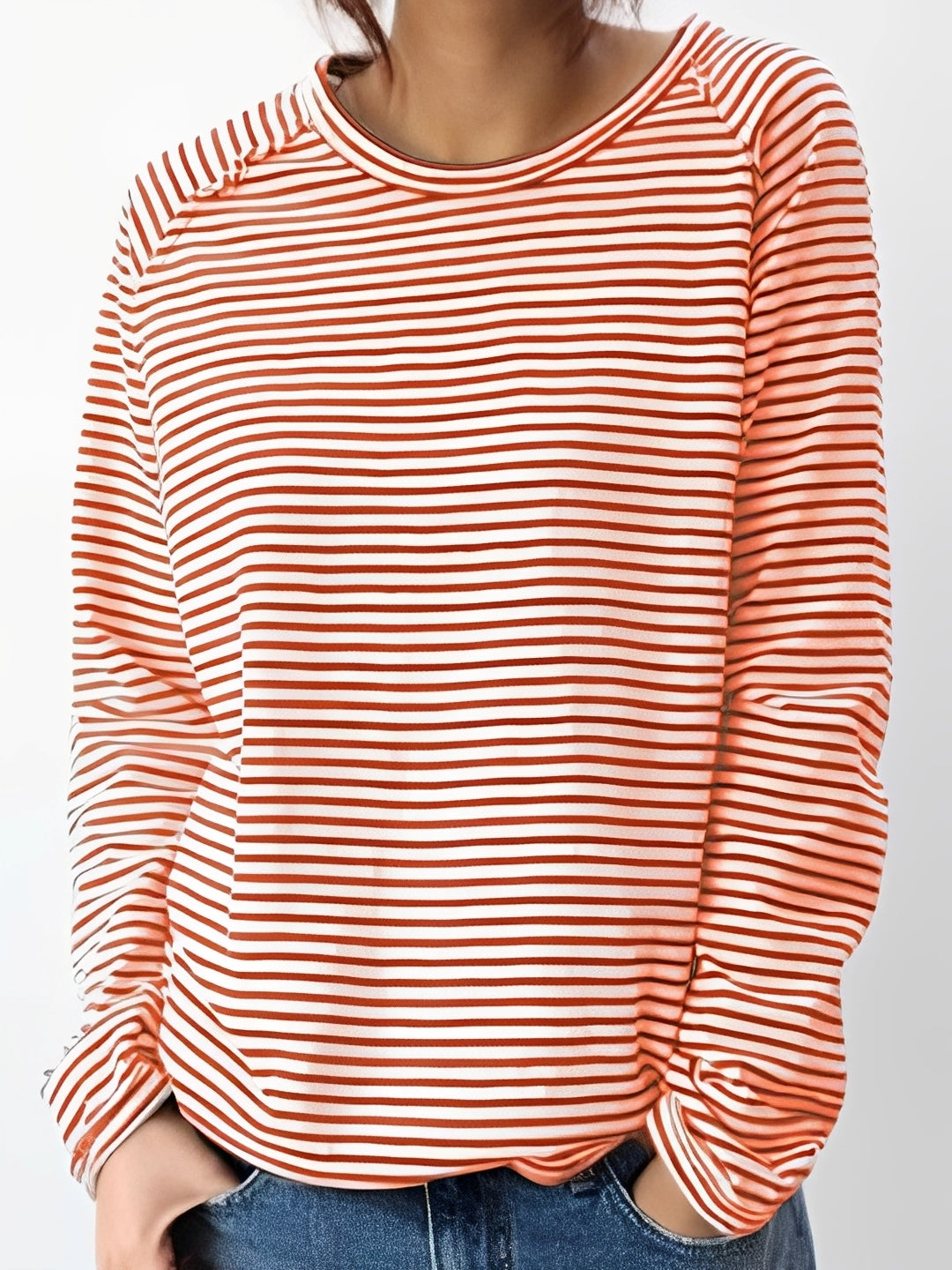 Hanna - Lässiges, gestreiftes Langarmhemd für Damen