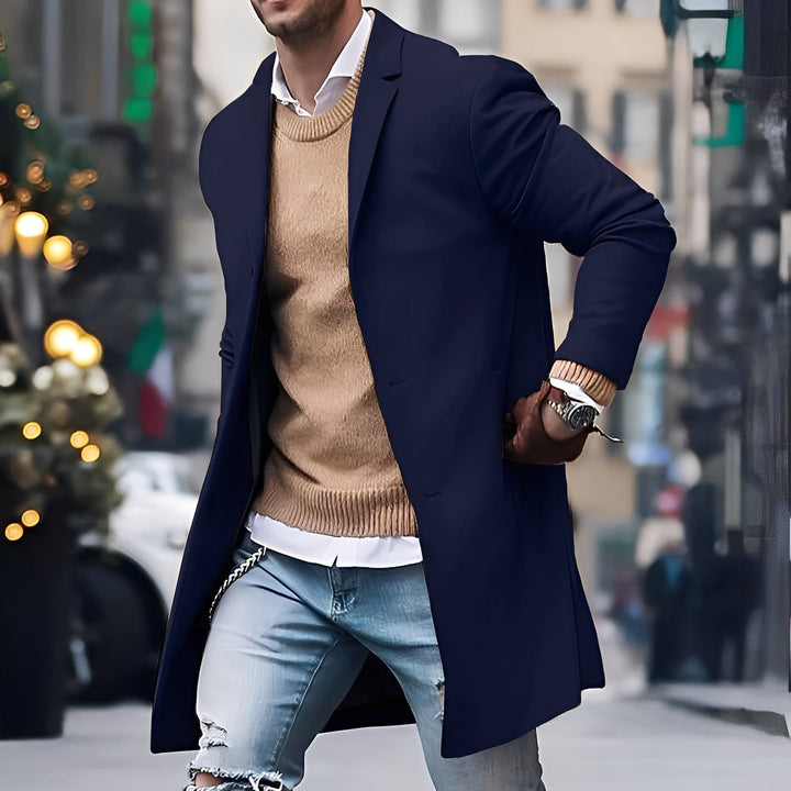 Landen - Stilvoller Herren-Trenchcoat mit Kragen
