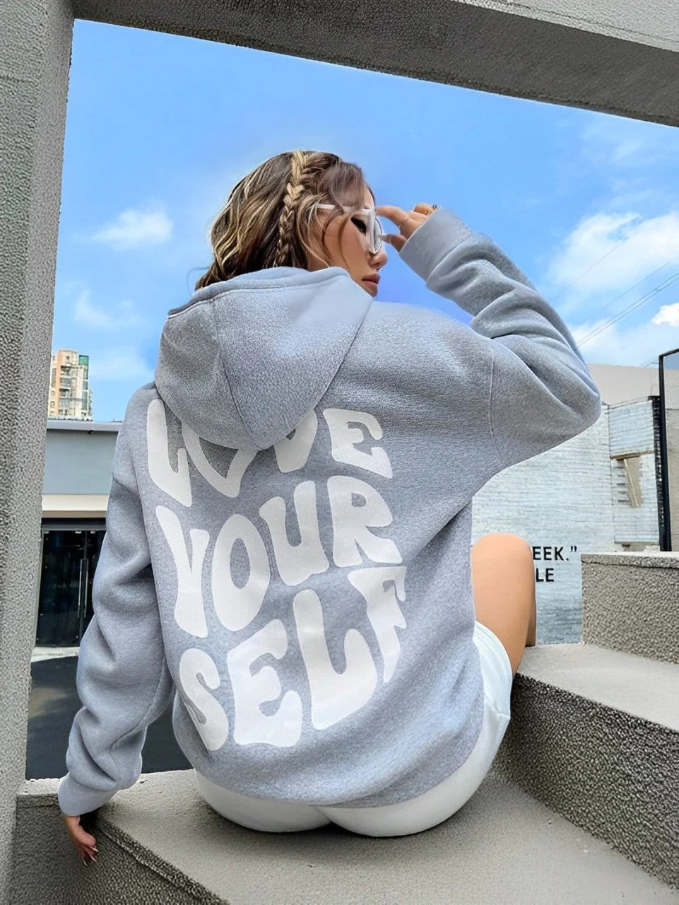 Gisselle - Eleganter, lässiger Damen-Hoodie mit Print