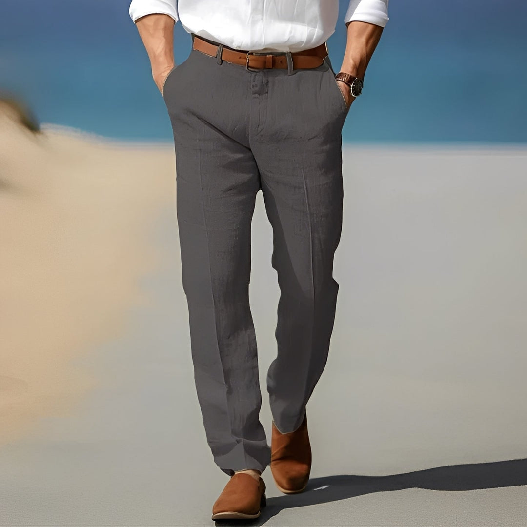 Trent - Bequeme, stilvolle Leinenhose für Herren