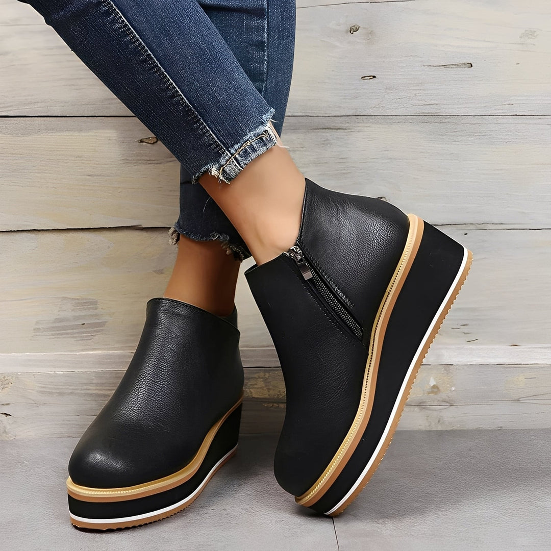 Sorrel - Komfortable Lederstiefel mit Zipper für Damen