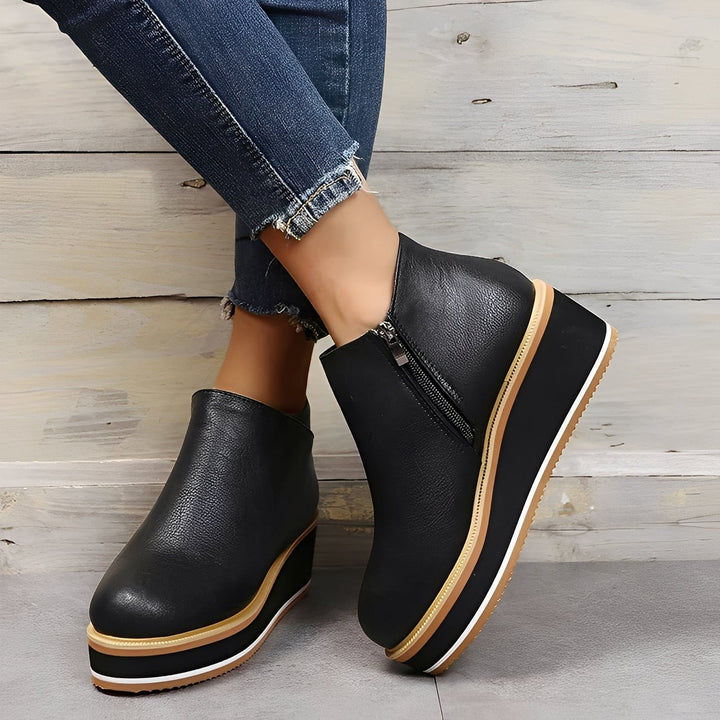 Sorrel - Komfortable Lederstiefel mit Zipper für Damen