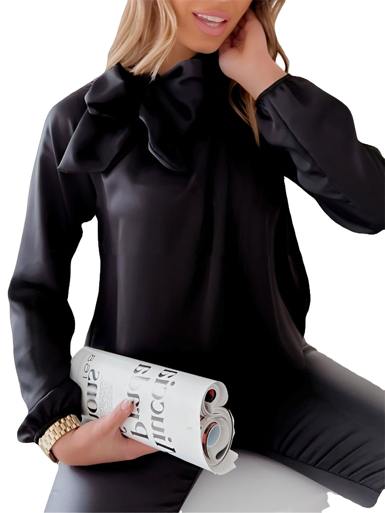 Juliette – Elegante Bluse mit Schleifenkragen