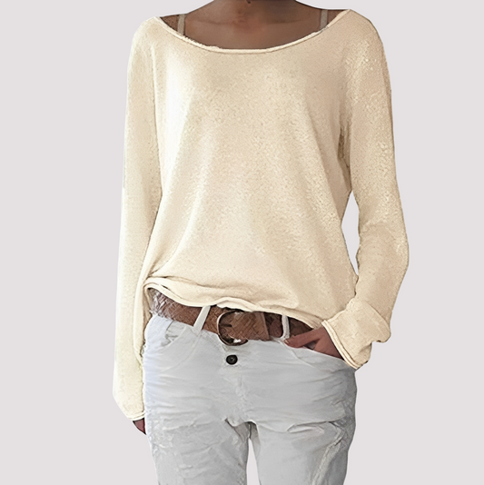 Joanna - Komfortables, locker geschnittenes Langarmshirt für Damen