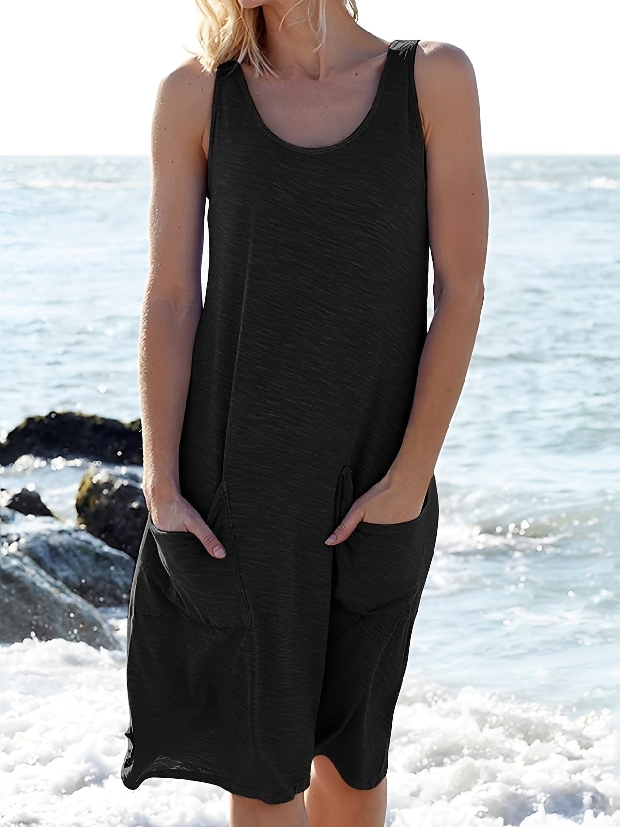 Sandra - Legeres, ärmelloses Strandkleid für Damen