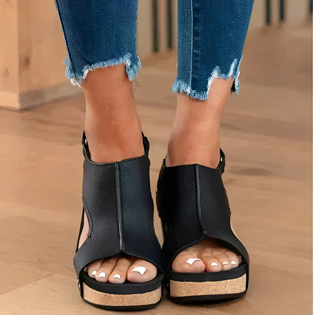 Mira - Keilsandalen Offene Zehen Gemütliches Design