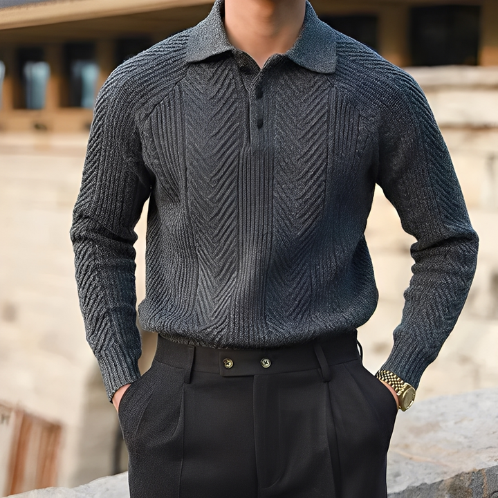 Darius – Gestrickter Pulli mit langen Ärmeln