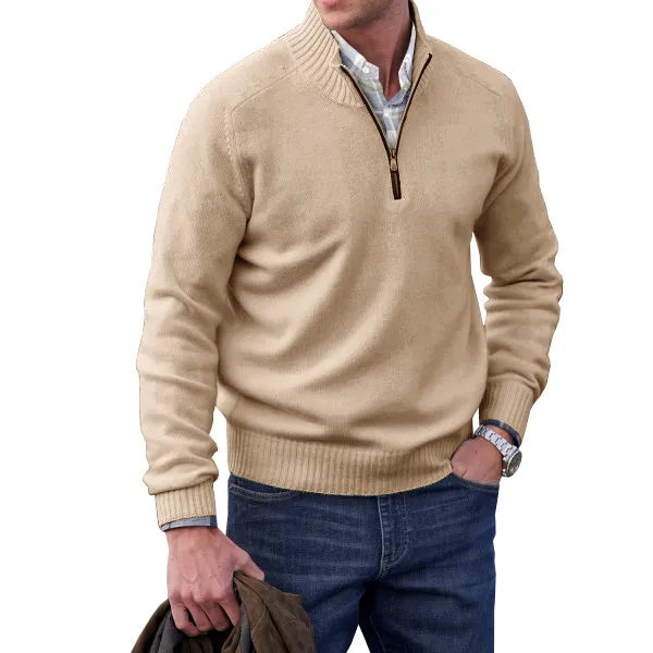 Huron - Zipper-Pullover aus hochwertigem Kaschmir