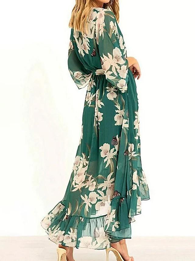 Sylvia – Langes Kleid Waldbrise