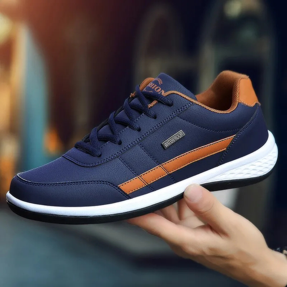 Clarenz - Herren Bequeme Orthopädische Ledersneaker