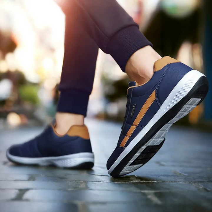 Clarenz - Herren Bequeme Orthopädische Ledersneaker