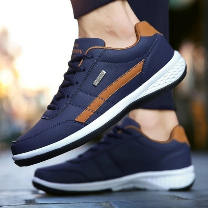 Clarenz - Herren Bequeme Orthopädische Ledersneaker