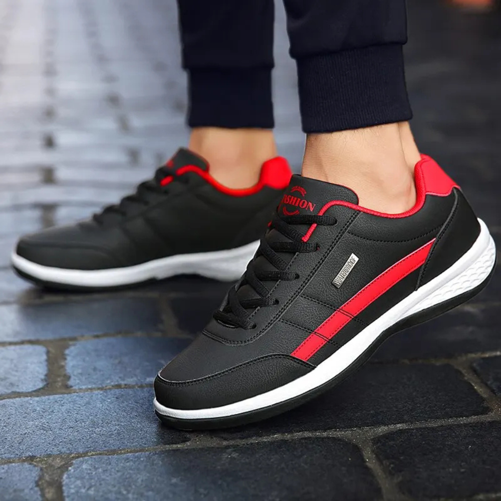Clarenz - Herren Bequeme Orthopädische Ledersneaker