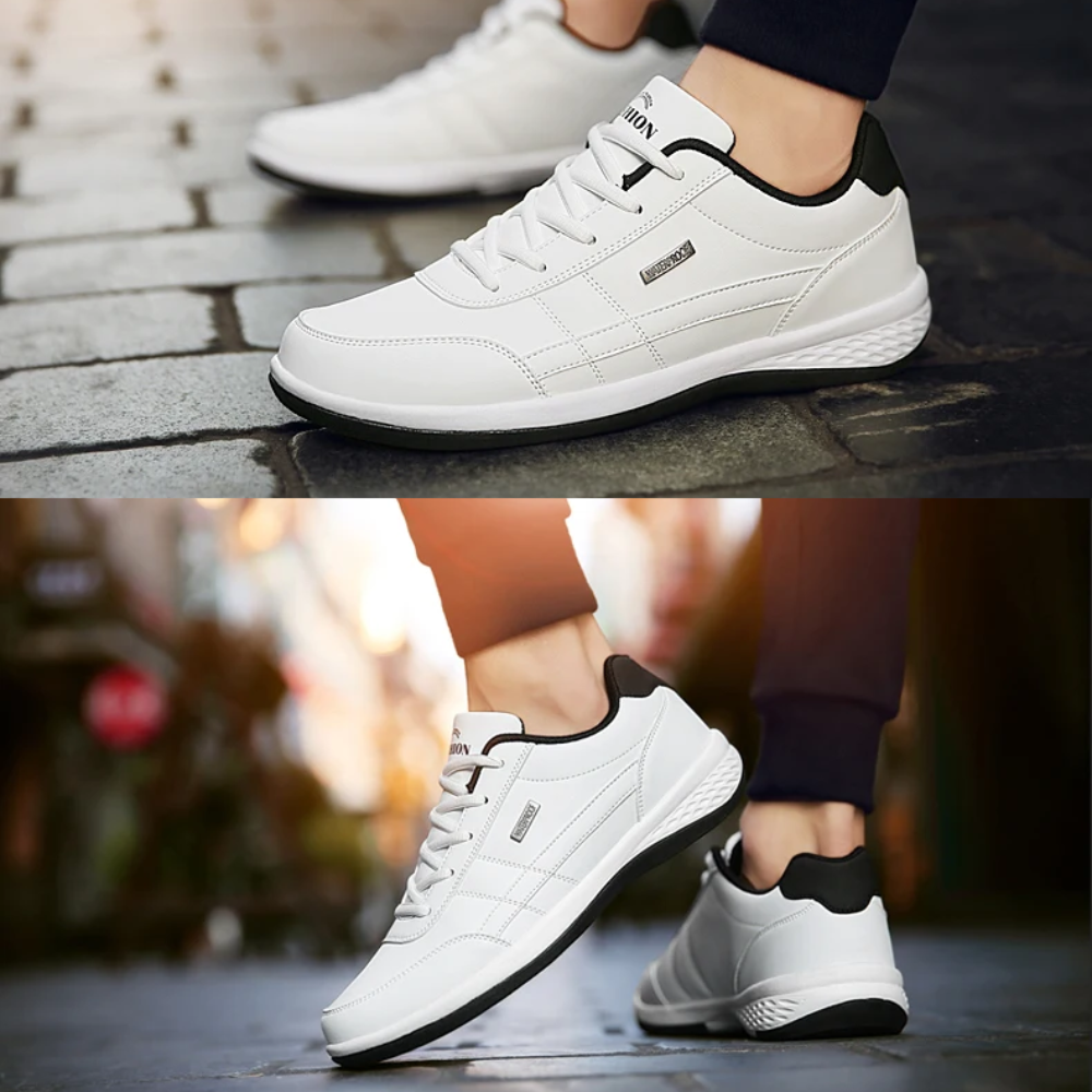 Clarenz - Herren Bequeme Orthopädische Ledersneaker