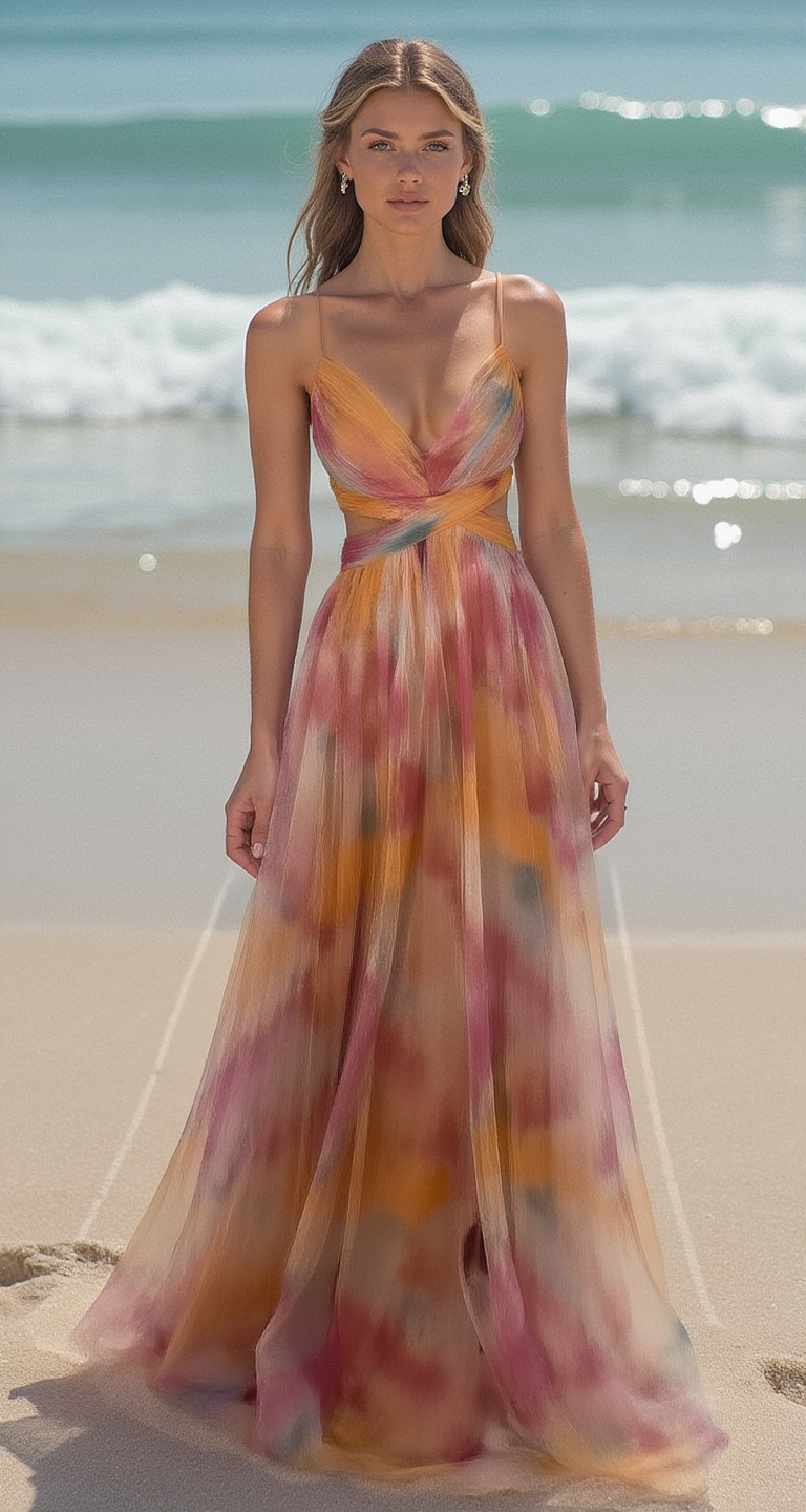 Aira – Raffiniertes Langarmkleid mit Bindebändern