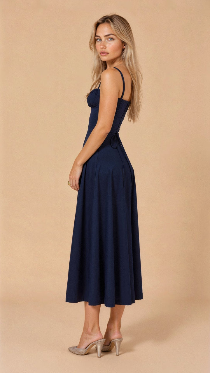 Vanessa - Korsett-Midi-Kleid Hebt Weibliche Formen Hervor