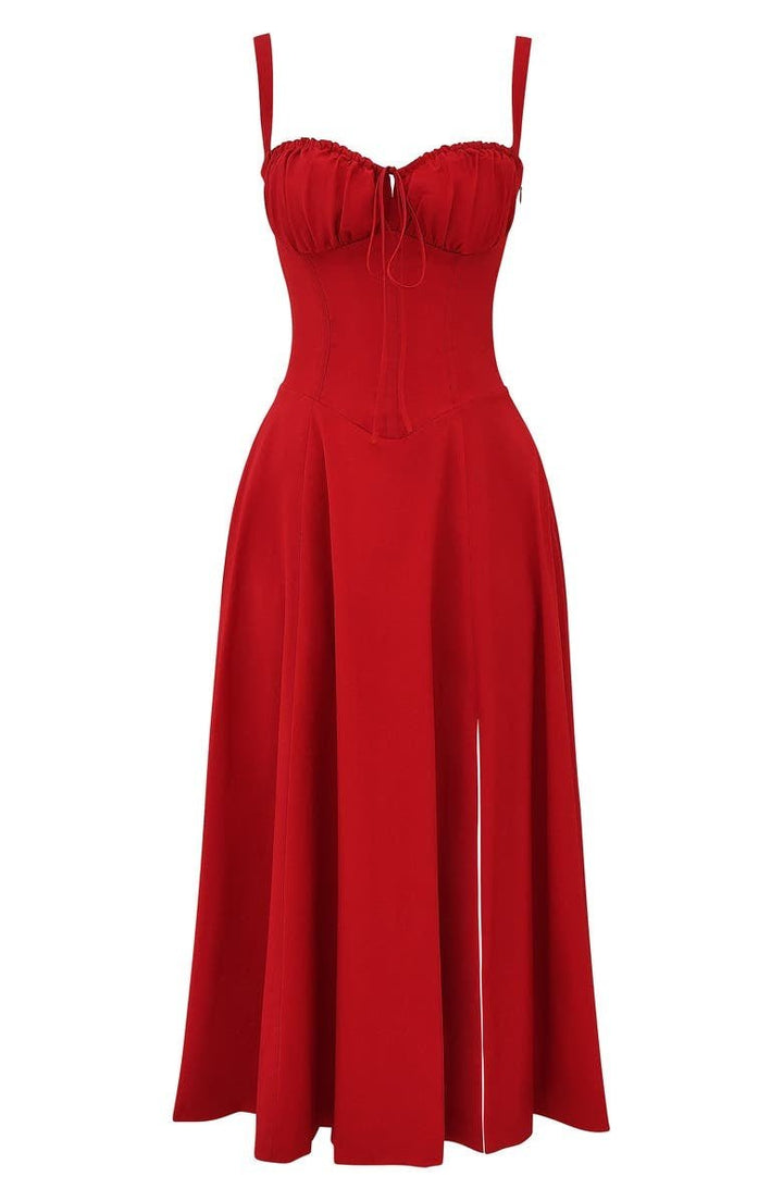 Vanessa - Korsett-Midi-Kleid Hebt Weibliche Formen Hervor