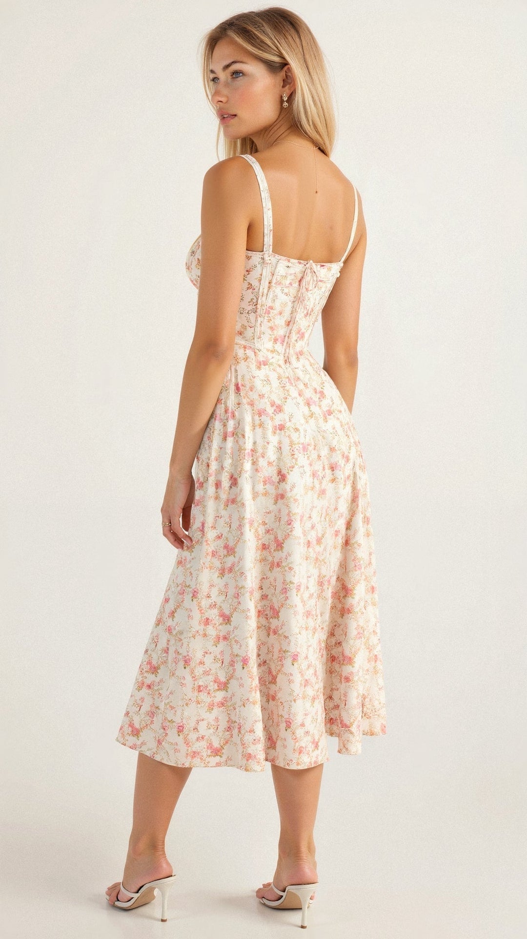 Vanessa - Korsett-Midi-Kleid Hebt Weibliche Formen Hervor