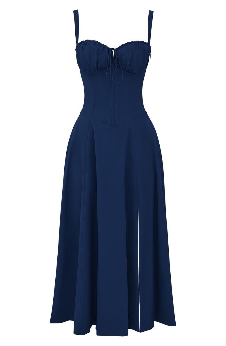 Vanessa - Korsett-Midi-Kleid Hebt Weibliche Formen Hervor