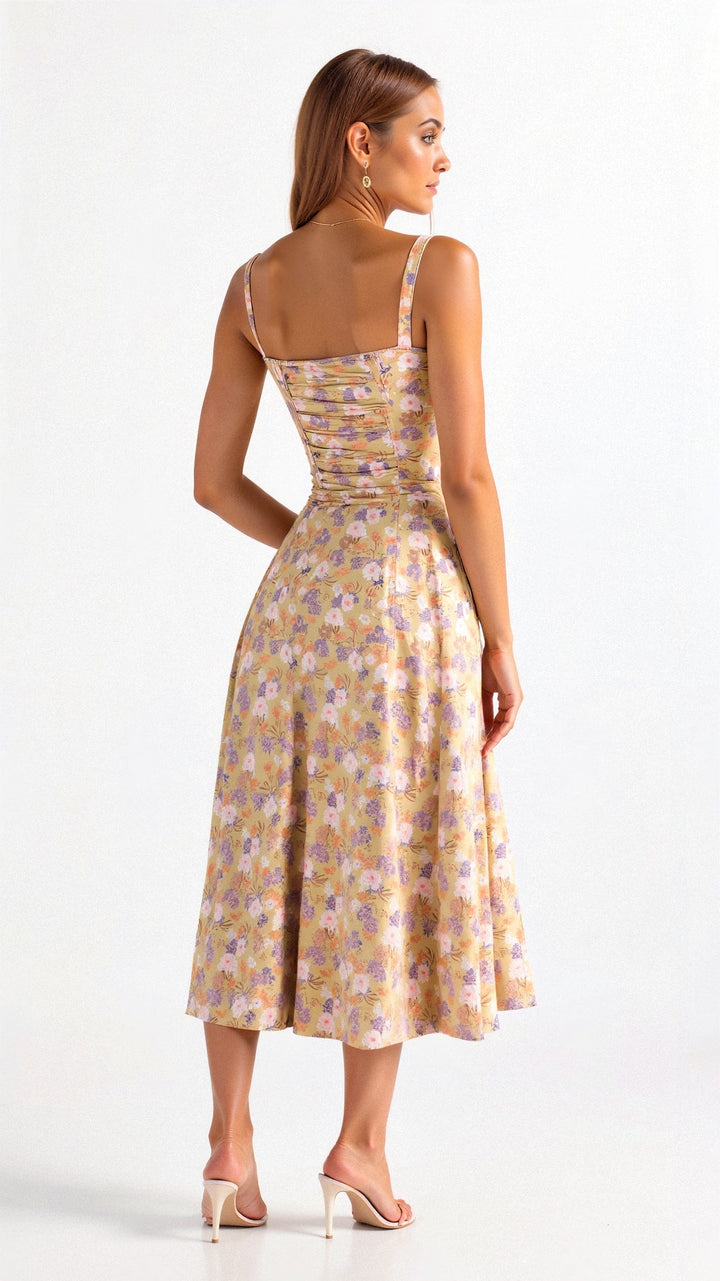 Vanessa - Korsett-Midi-Kleid Hebt Weibliche Formen Hervor