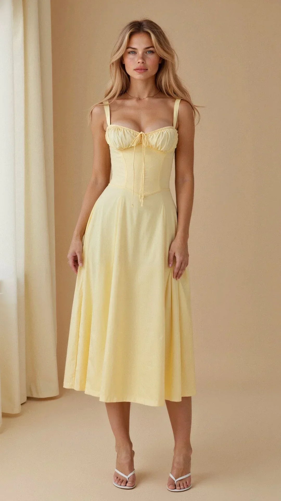 Delysia - Blumen-Bustier-Kleid Taillenformer-Schönheit