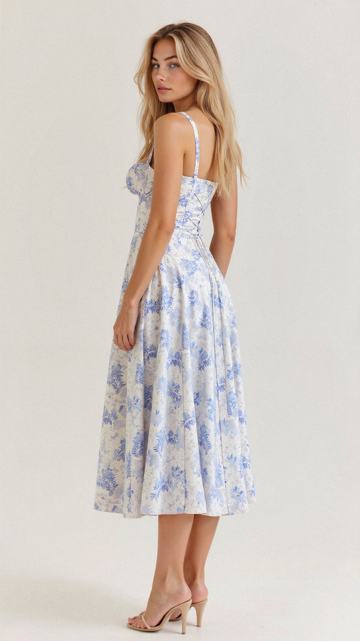 Vanessa - Korsett-Midi-Kleid Hebt Weibliche Formen Hervor