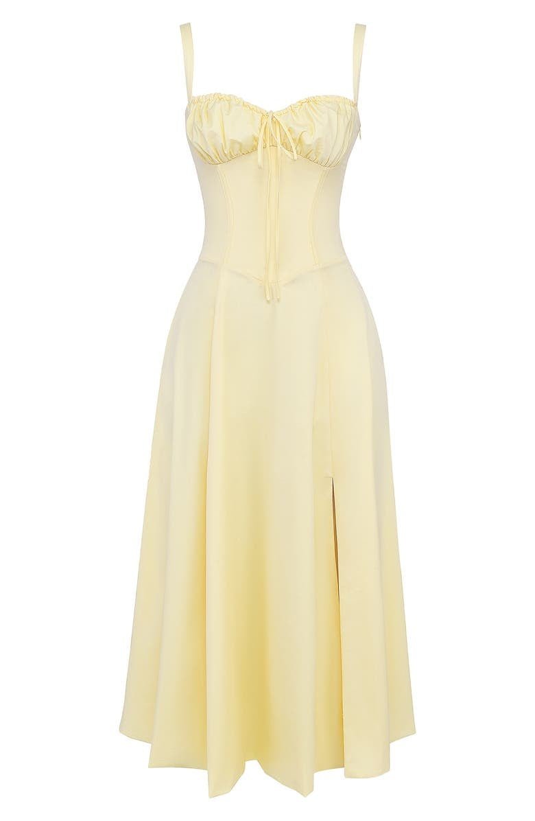 Vanessa - Korsett-Midi-Kleid Hebt Weibliche Formen Hervor