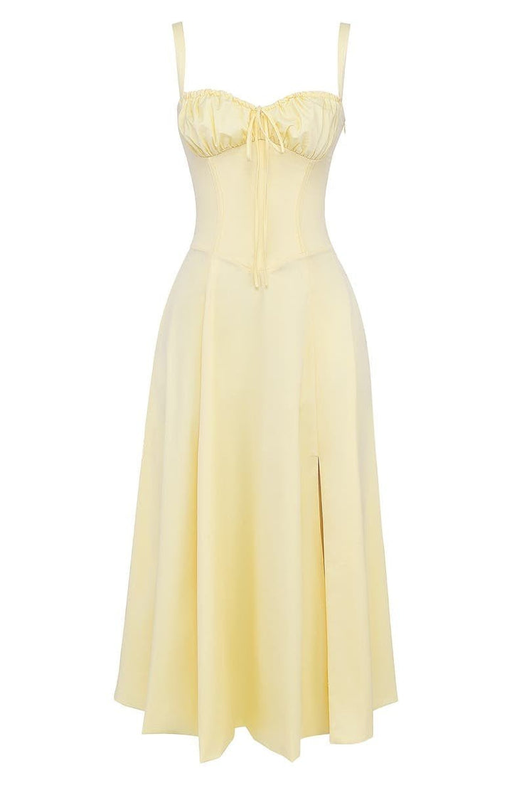 Vanessa - Korsett-Midi-Kleid Hebt Weibliche Formen Hervor