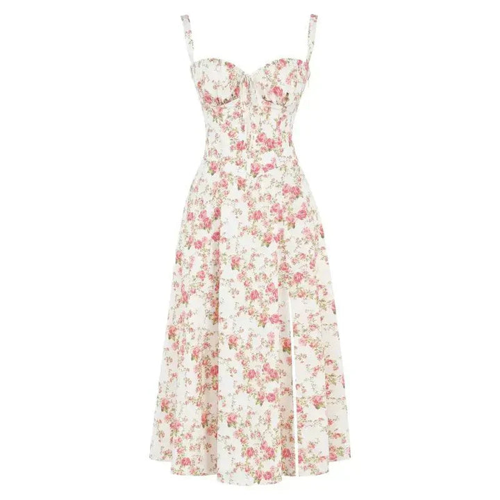 Vanessa - Korsett-Midi-Kleid Hebt Weibliche Formen Hervor