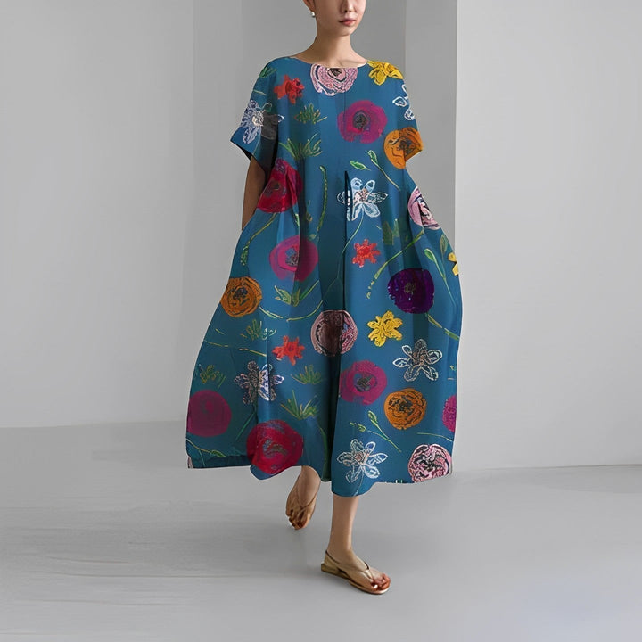 Vanessa – Langes Frühlingskleid im lässigen Boho-Stil