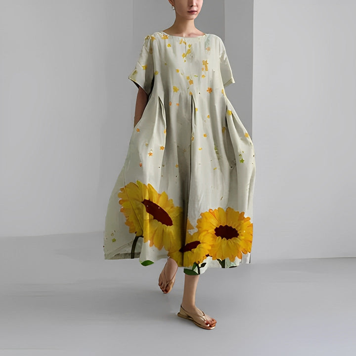 Vanessa – Langes Frühlingskleid im lässigen Boho-Stil