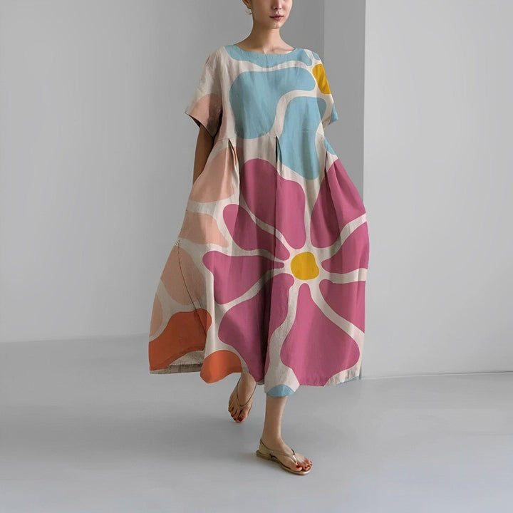 Vanessa – Langes Frühlingskleid im lässigen Boho-Stil