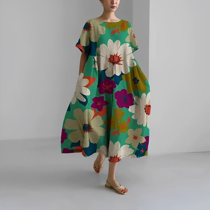 Vanessa – Langes Frühlingskleid im lässigen Boho-Stil